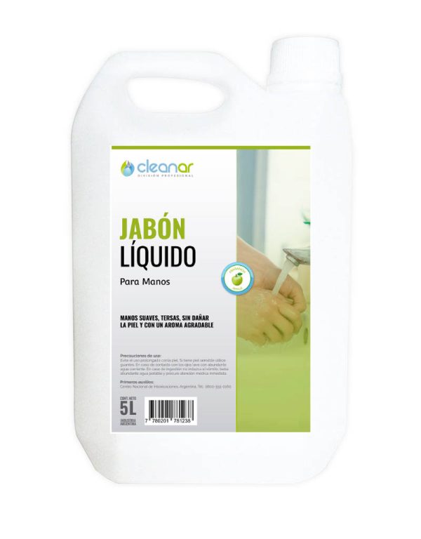 Jabon Liq. P/Manos Manzana Cleanny 5 Lts