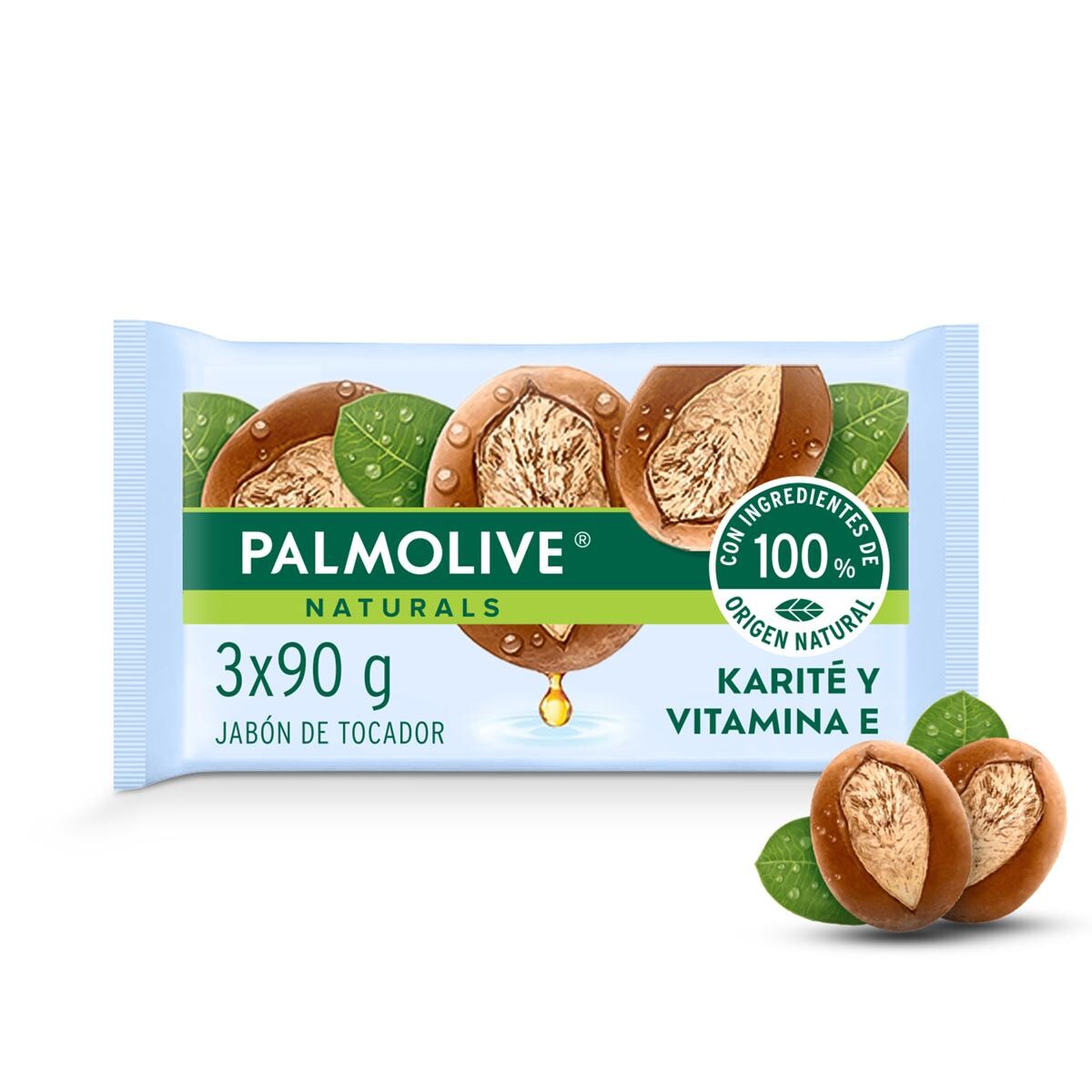 Jabon Naturals Karite y Vit E X3 Palmolive 270 Grs