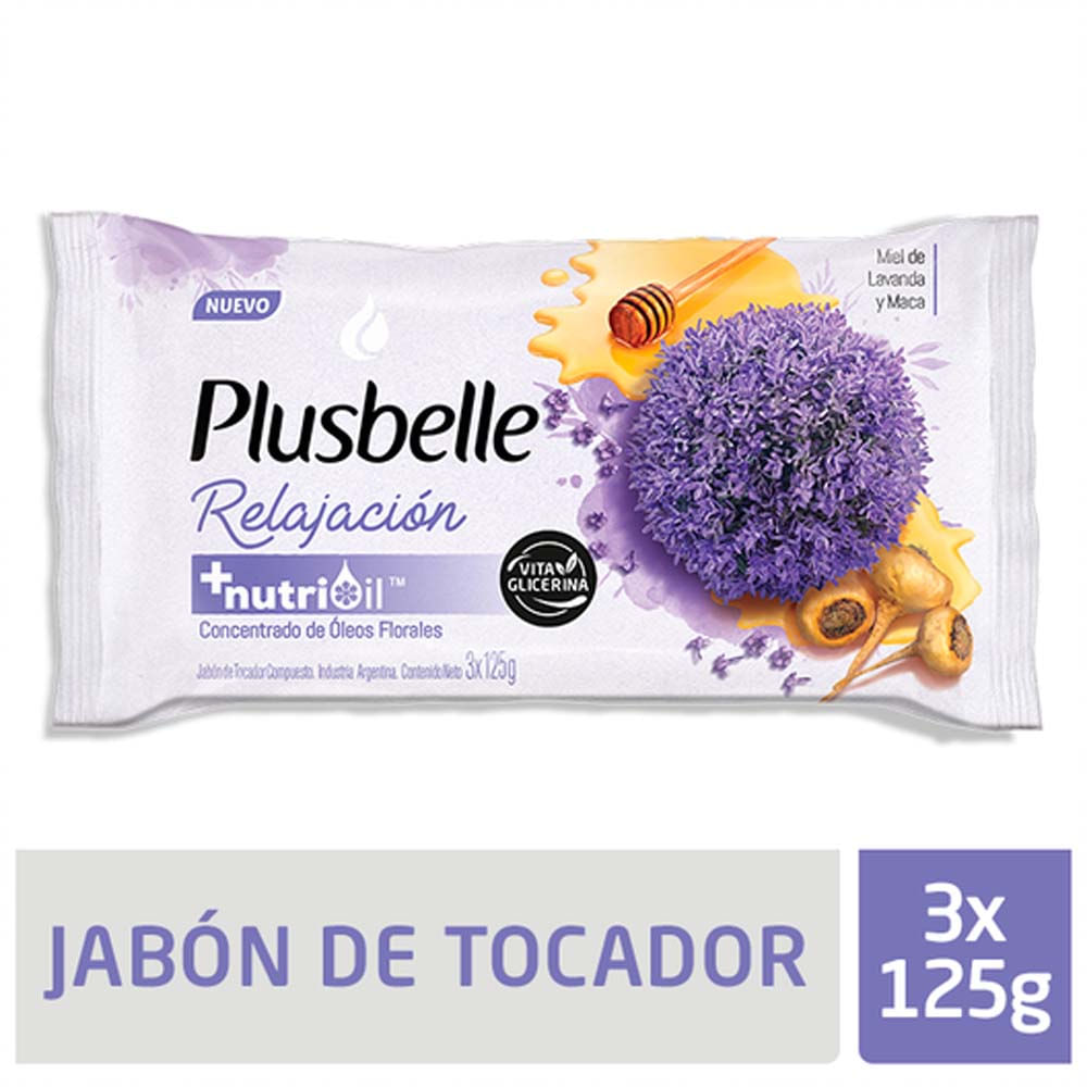 Jabon Relajacion Vita Glicerina Extra F Plusbelle 120 Grs