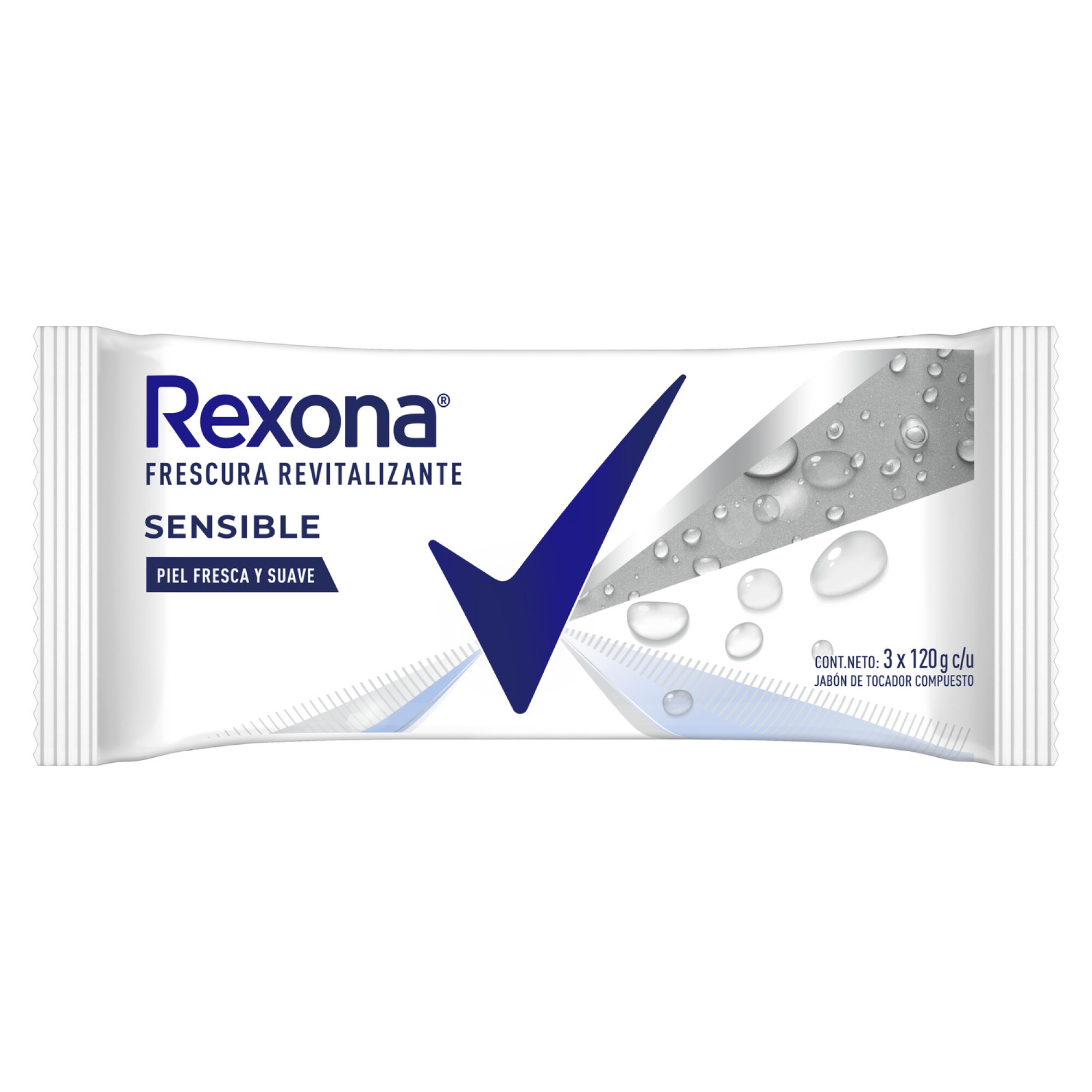 Jabon Sensible x3 Rexona 360 Grs