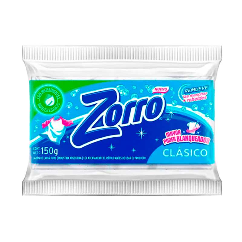 Jabon en Pan C/Suavizante Zorro 150 Grs