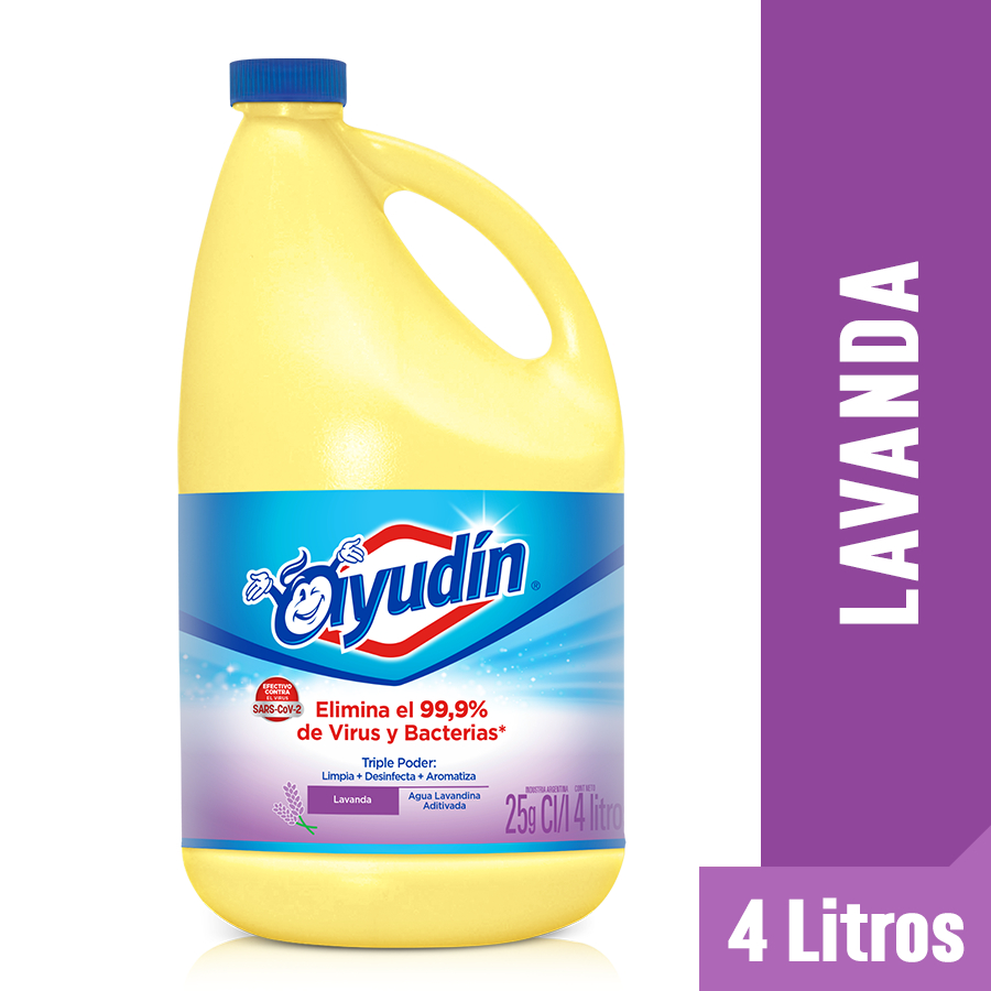 Lavandina Triple Poder Lavanda Ayudin 4 Lts