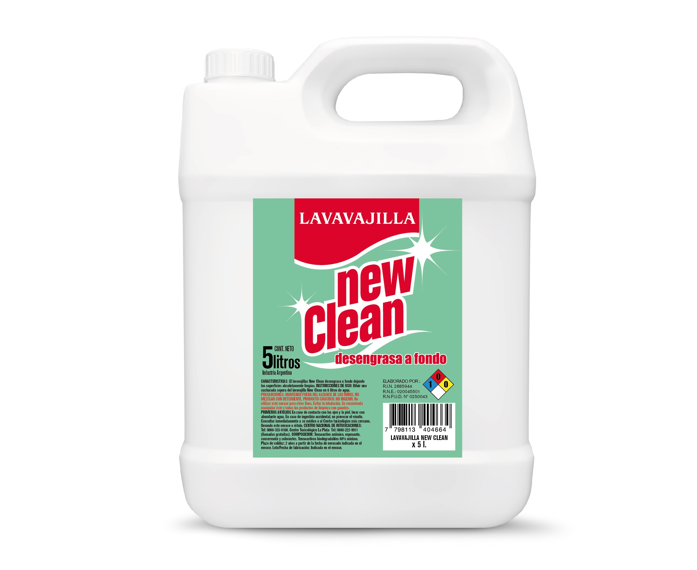 Lavavajilla Neutro Cleanny 5 Lts