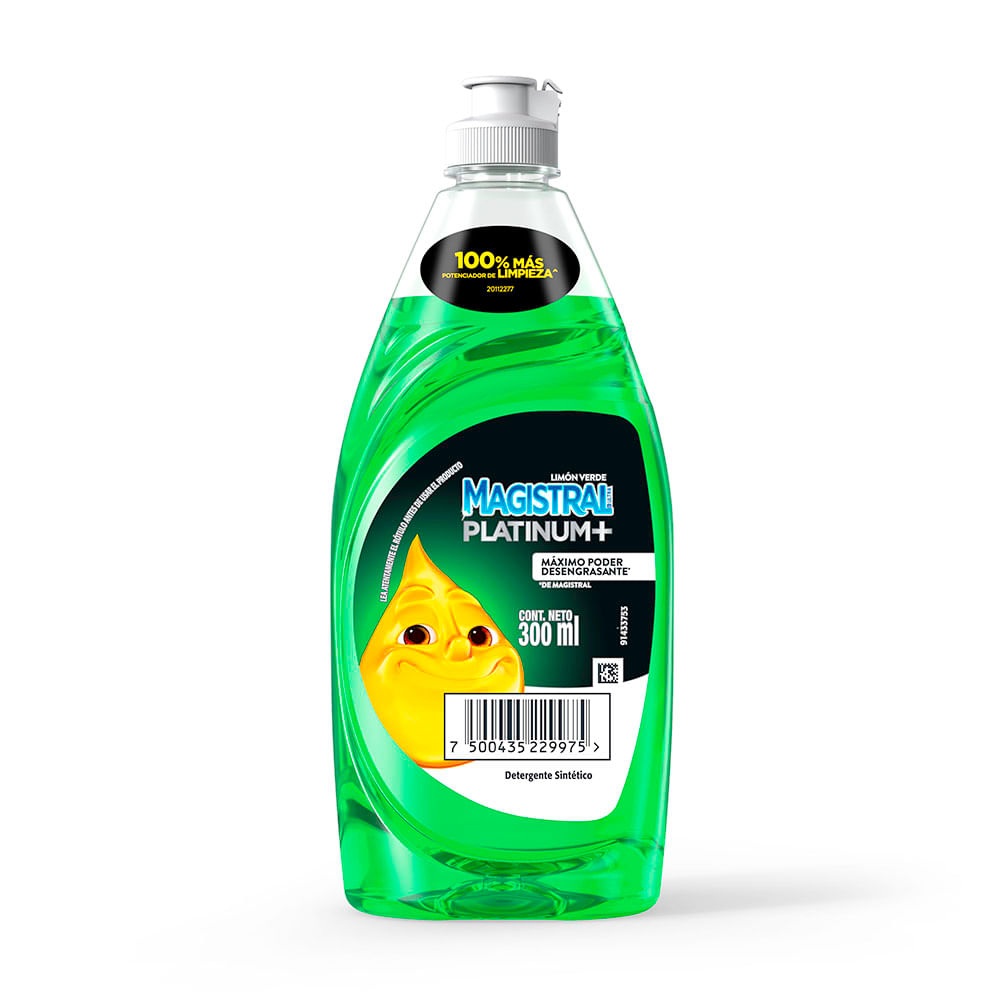 Lavavajilla Platinum+ Limon Magistral 300 ml