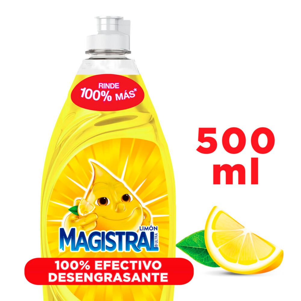Lavavajilla Ultra Desengrasante Limon C Magistral 500 ml