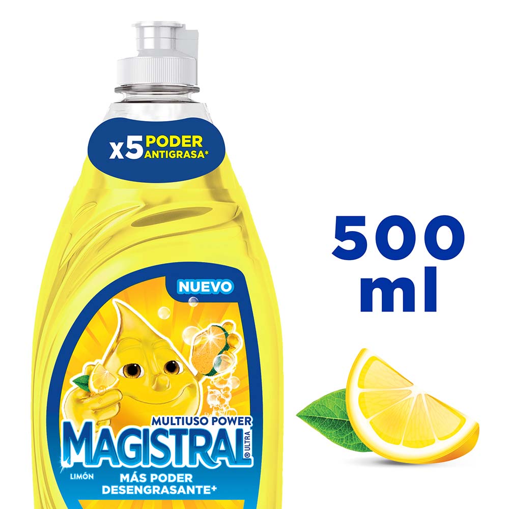 Lavavajilla Ultra Desengrasante Limon D Magistral 450 ml
