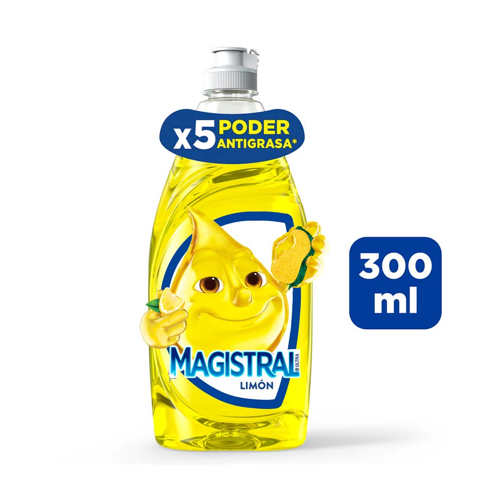 Lavavajilla Ultra Desengrasante Limon Magistral 300 ml