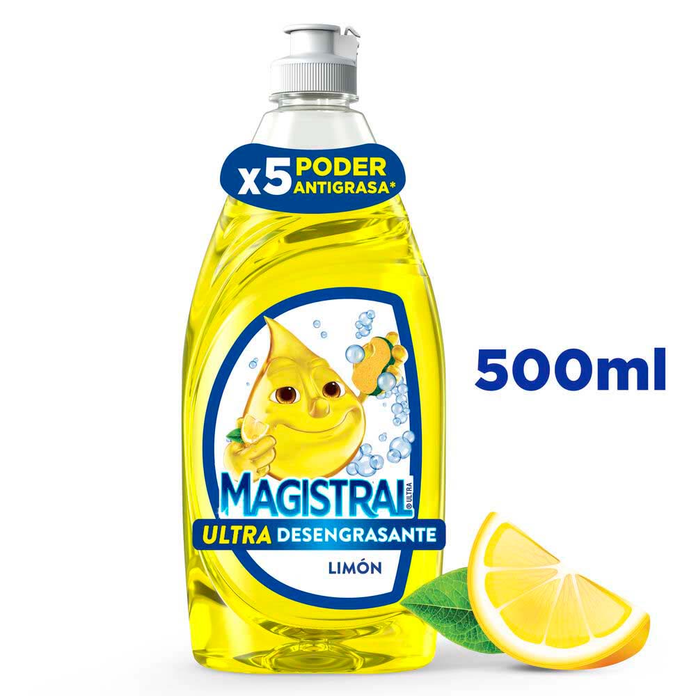Lavavajilla Ultra Desengrasante Limon Magistral 500 ml