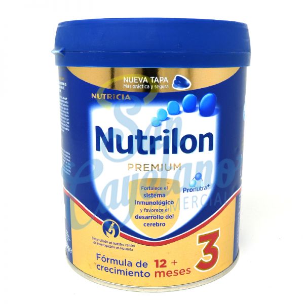Leche Premiun 3 (+ de 12 Meses) Nutrilon 800 Grs