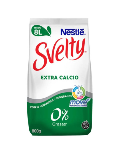 Leche en Polvo Ex.Calcio +84% Svelty 750 Grs