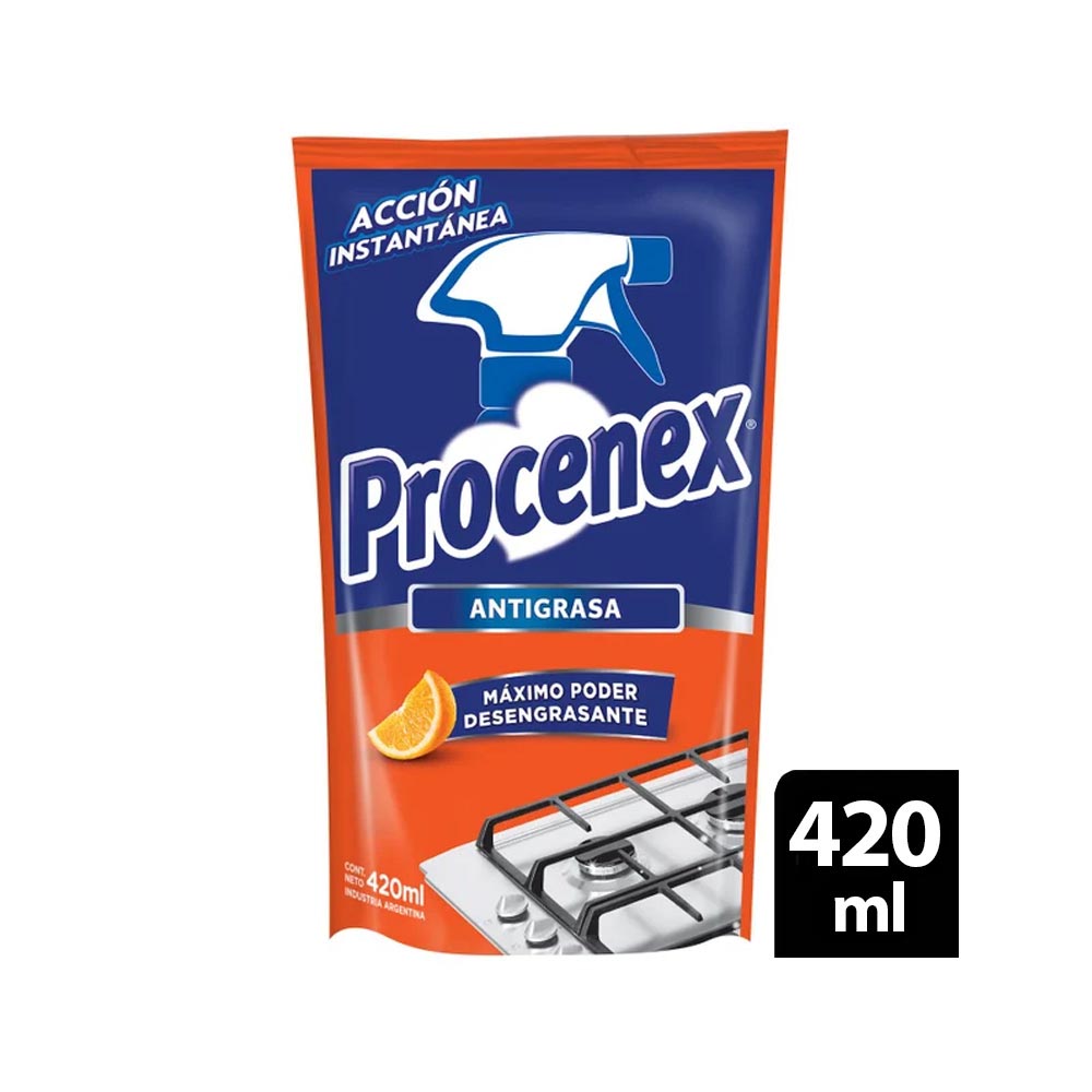 Limp.Liq. Antigrasa DoyPack Procenex 420 ml