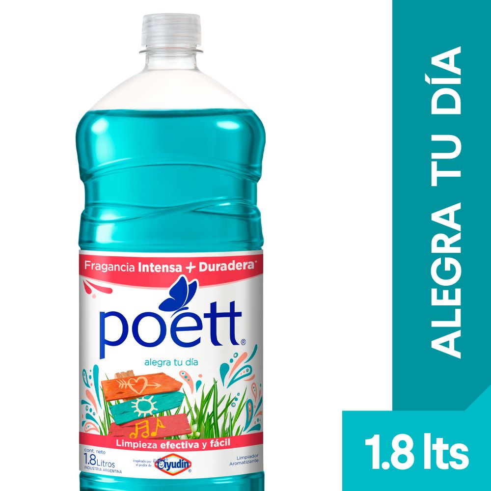 Limp.Liq. Desinfectante Alegra tu Dia Poett 1.800 Lts