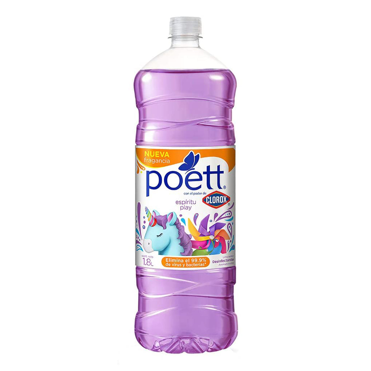 Limp.Liq. Desinfectante Espiritu Play Poett 1.800 Lts