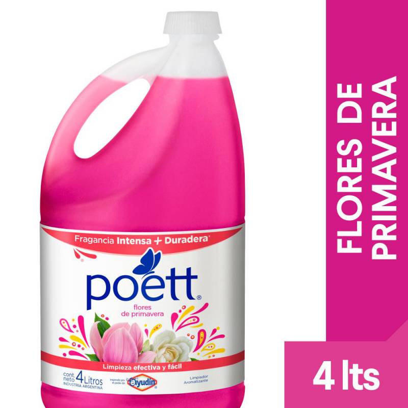 Limp.Liq. Desinfectante Flores de Prima Poett 4 Lts