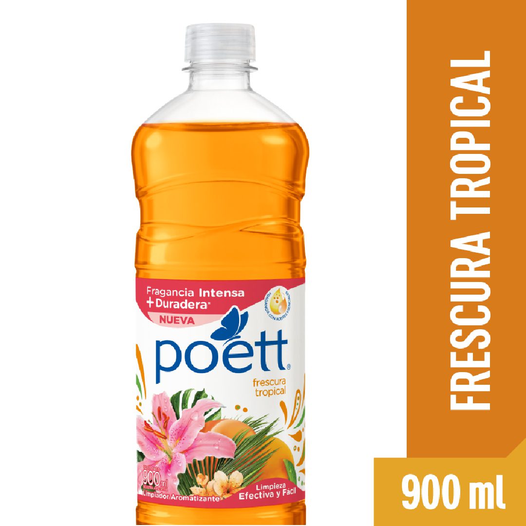Limp.Liq. Desinfectante Frescura Tropic Poett 900 ml