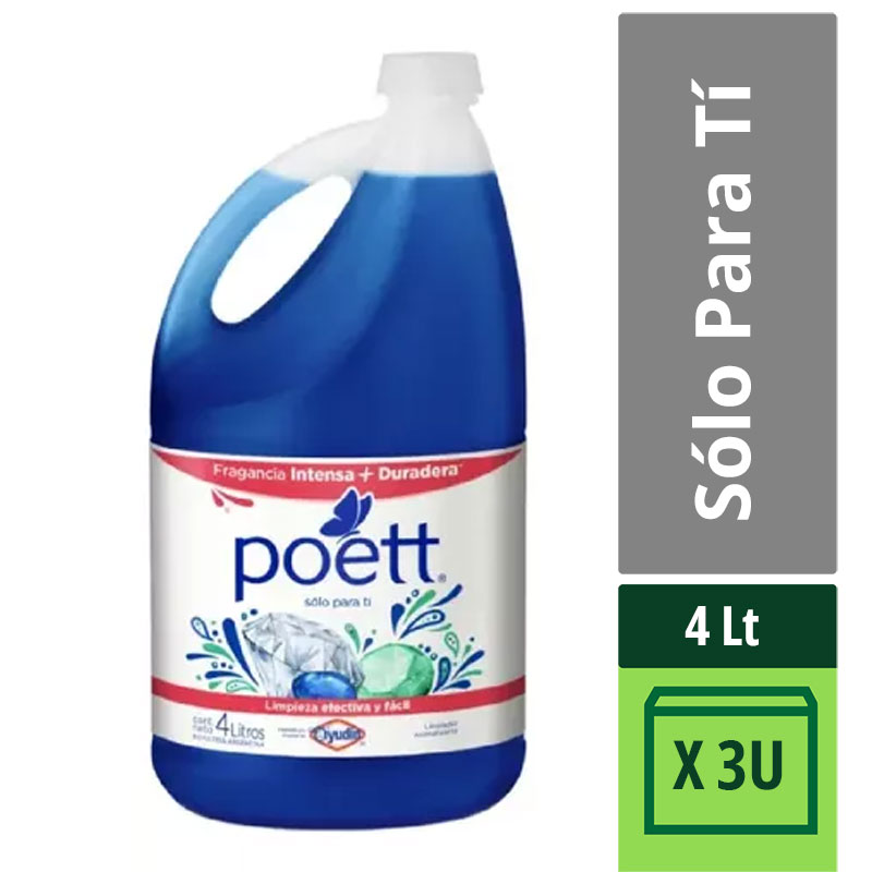 Limp.Liq. Desinfectante Solo Para Ti Poett 4 Lts