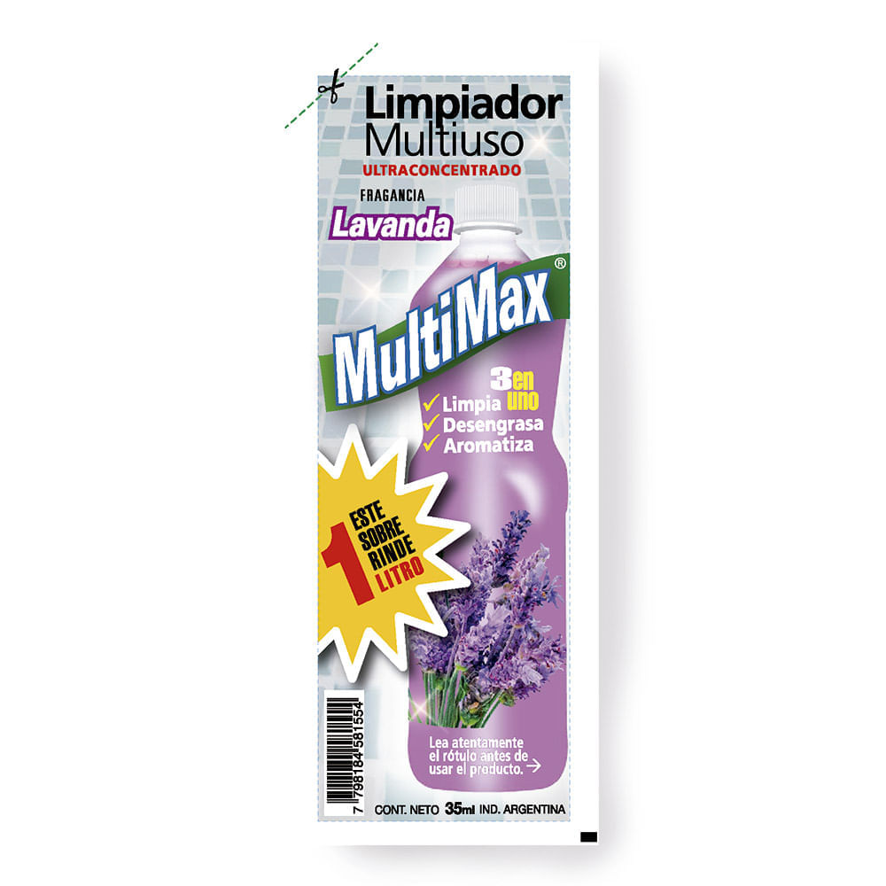 Limp.Multiuso Concentrado Lavanda Rinde MultiMax 35 ml