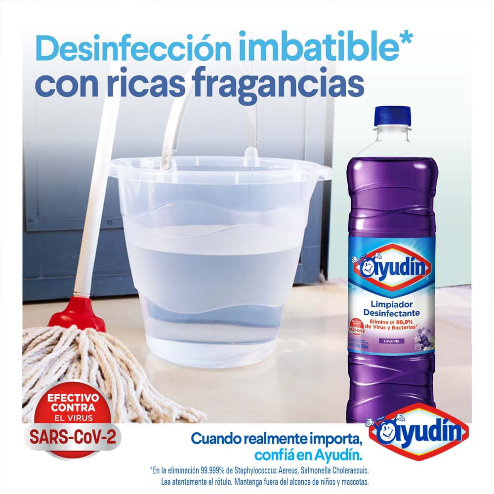 Limpiador Desinfectante Lavanda Ayudin 1.800 Lts