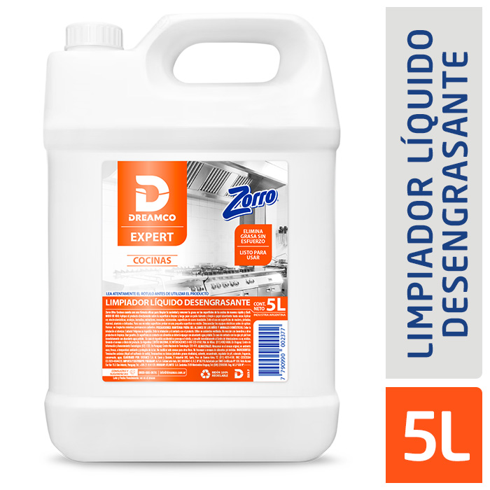 Limpiador Liq. Antigrasa Dreamco Expert Zorro 5 Lts