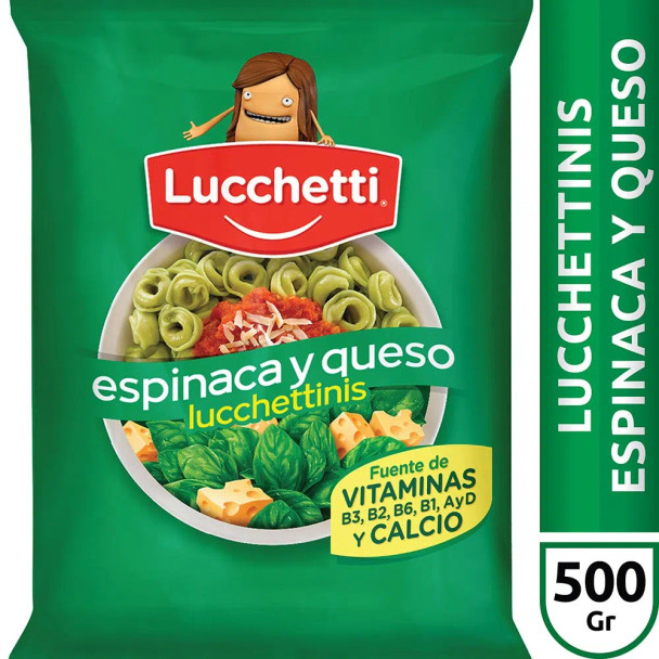Lucchettinis Espinaca y Queso Lucchetti 500 Grs