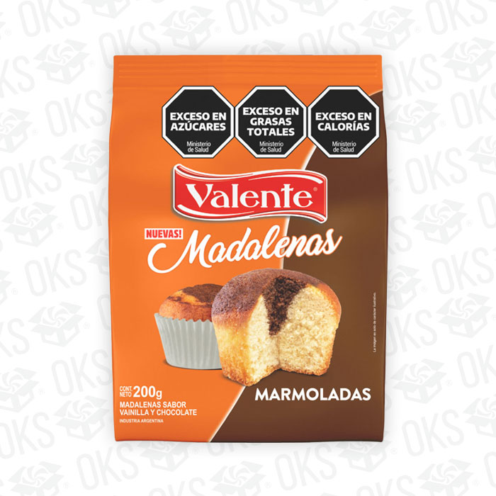 Madalenas Marmoladas Nvo.Oct Valente 200 Grs