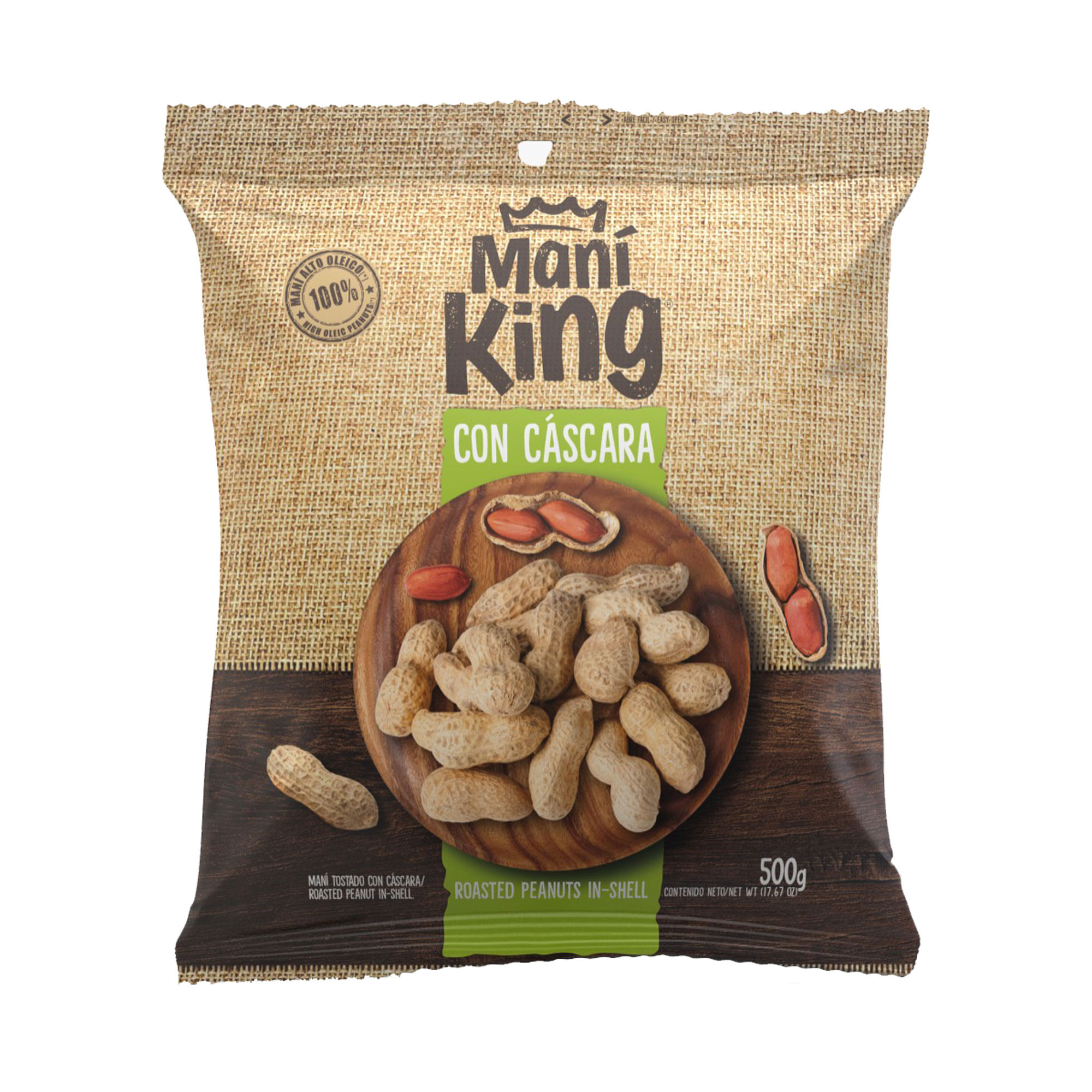 Mani Tostado C/Cascara Mani King 5 Kgr