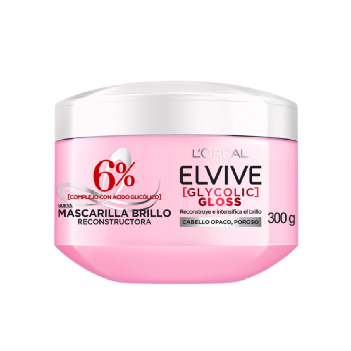 Mascarilla Brillo Glycolic Gloss Elvive 300 ml