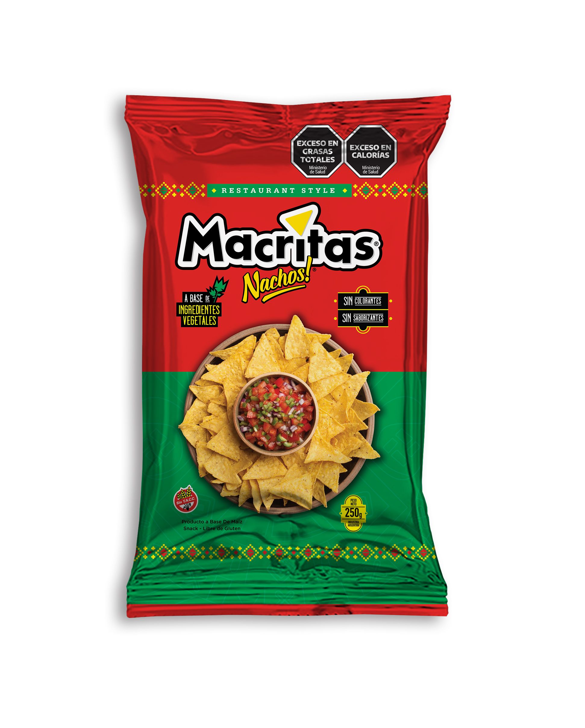 Nachos Restaurant Style Nvo.Oct Macritas 200 Grs