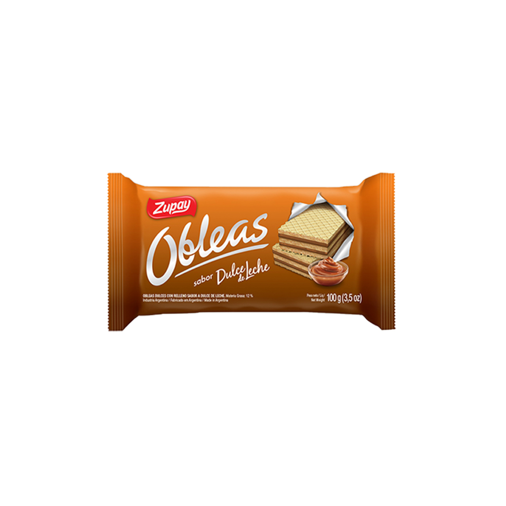 Obleas Dulce de Leche Zupay 100 Grs