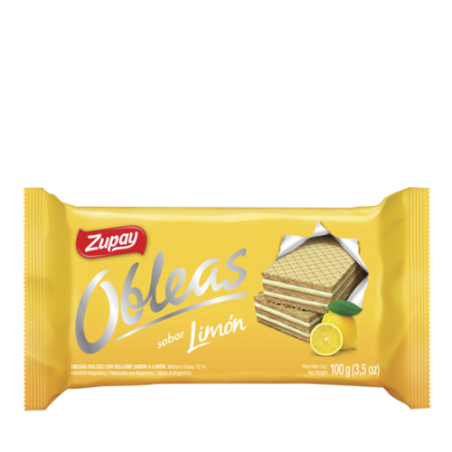 Obleas Limon Zupay 100 Grs