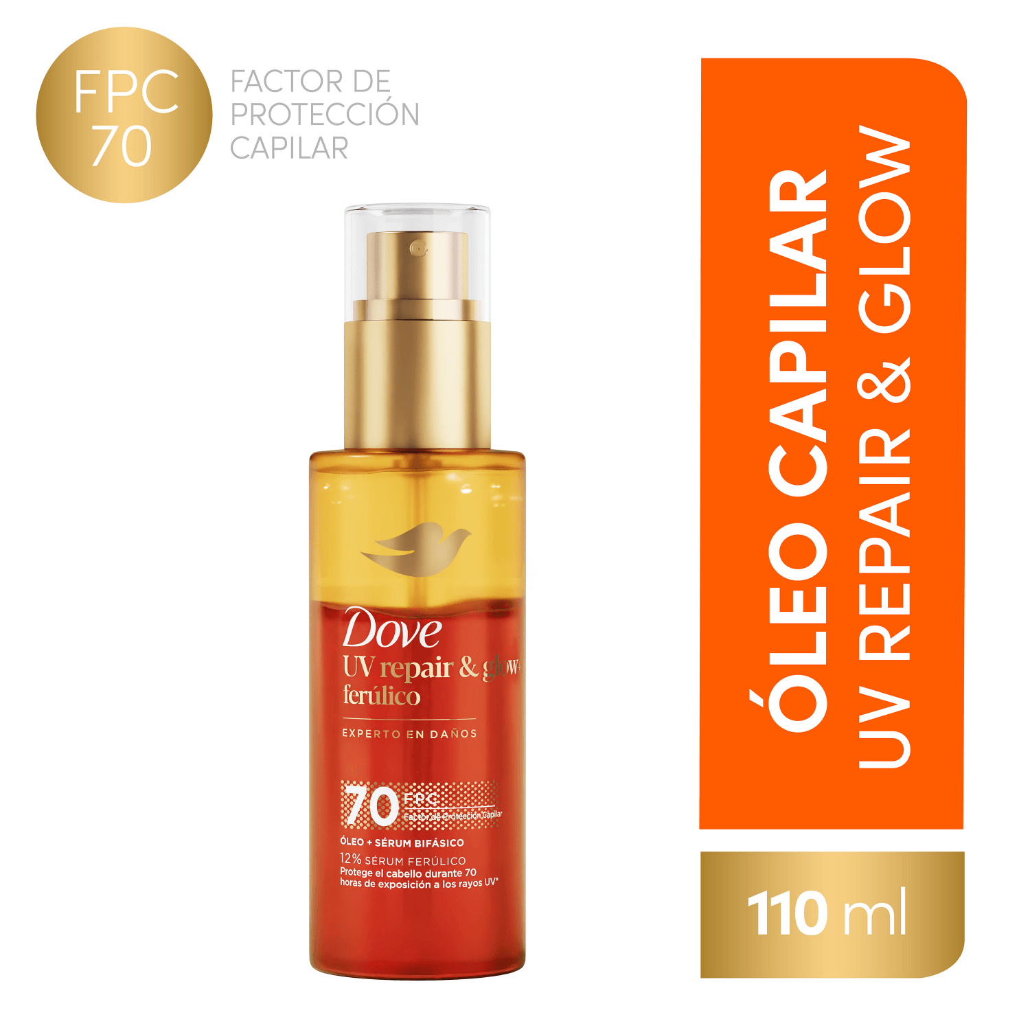 Oleo + Serum Bifasico Bond Intense Repa Dove 110 Grs