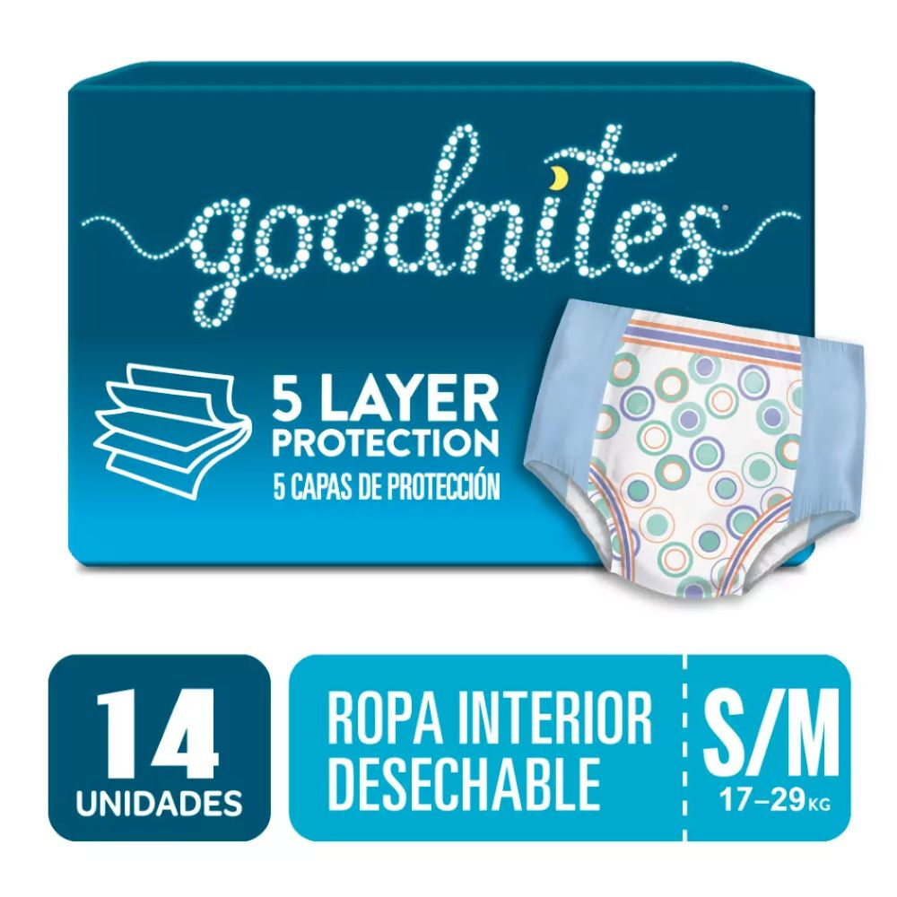 Pañal Aprendizaje Unisex S/M GoodNites 14 Un