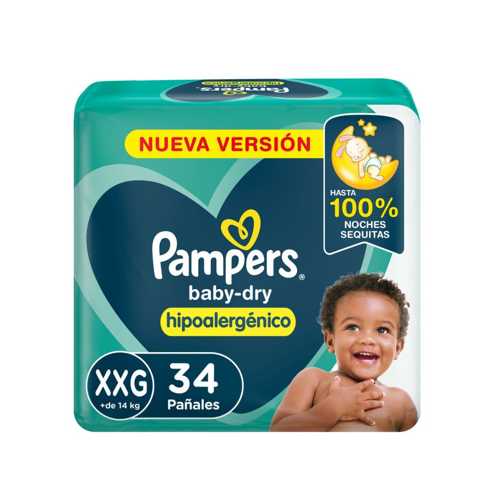 Pañal Babysan Hipoalergenicos XXG Pampers 30 Un