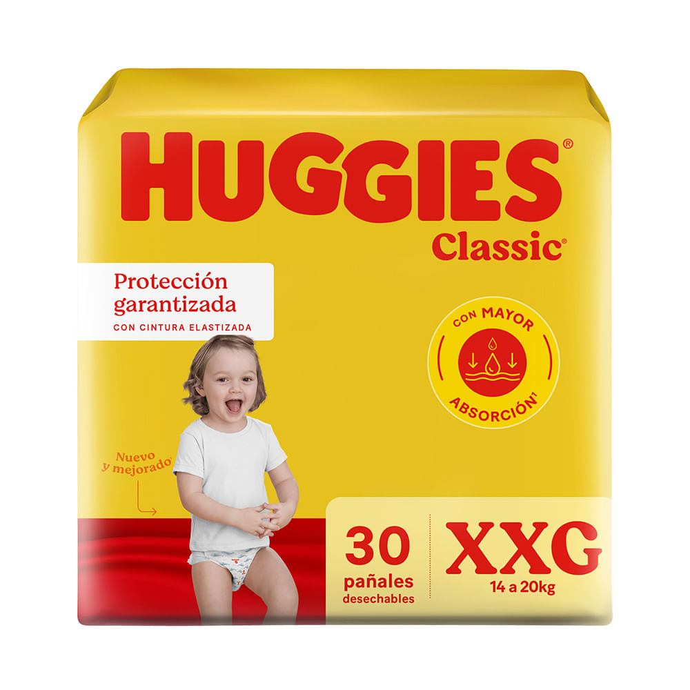 Pañal Classic Maxi Protect XXG Huggies 30 Un