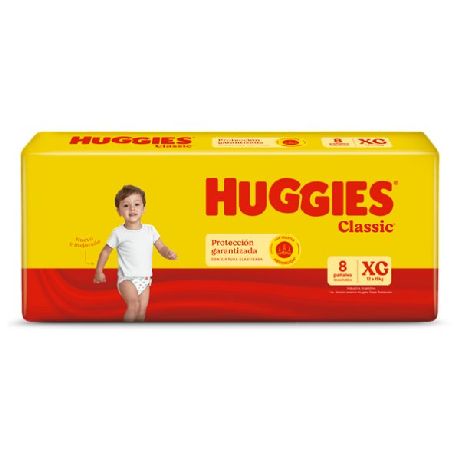 Pañal Classic XG Huggies 8 Un