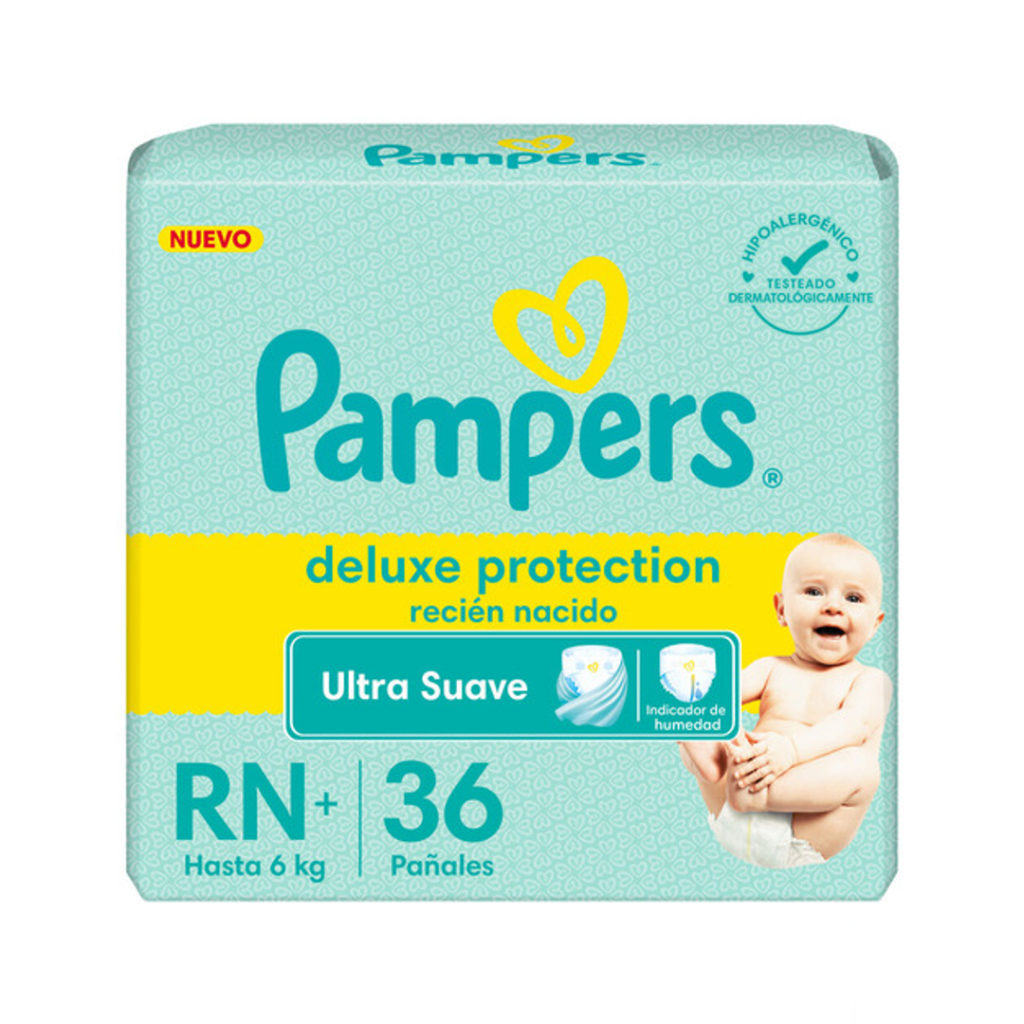 Pañal Deluxe Protection XG Pampers 36 Un