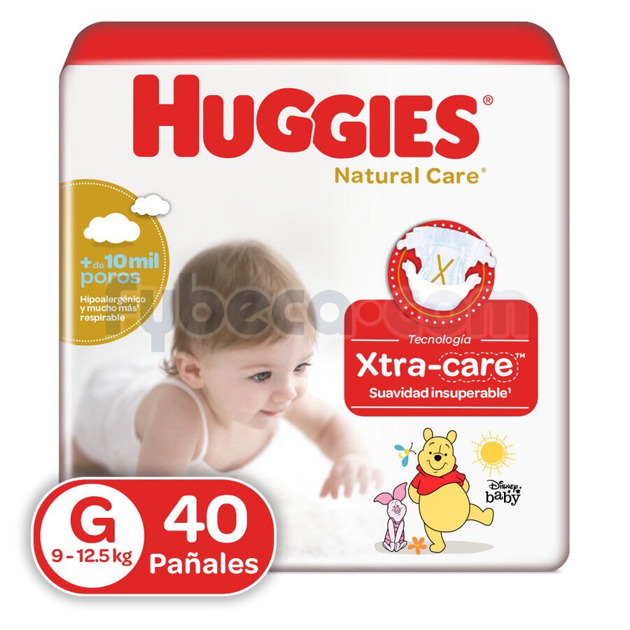Pañal Natural Care G Huggies 40 Un