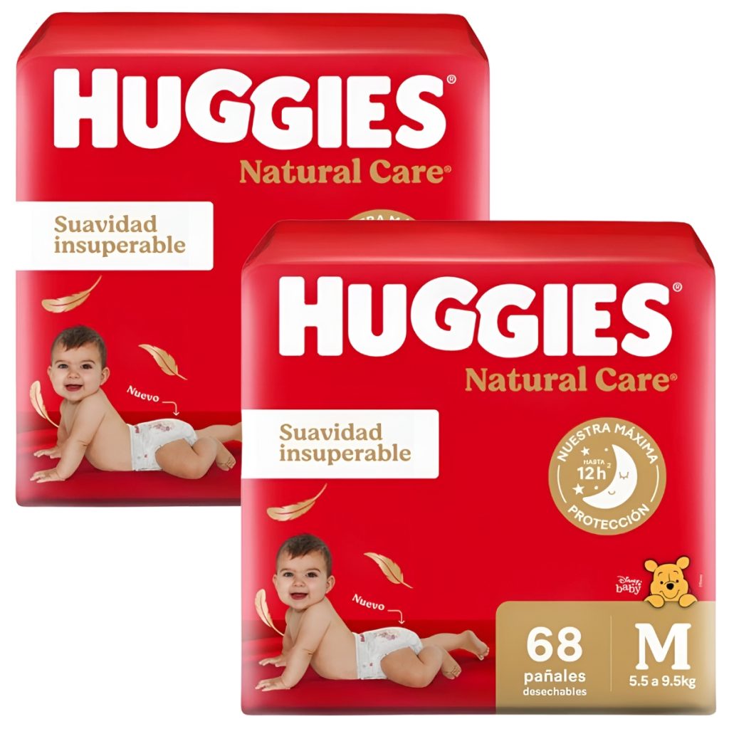 Pañal Natural Care M Huggies 48 Un
