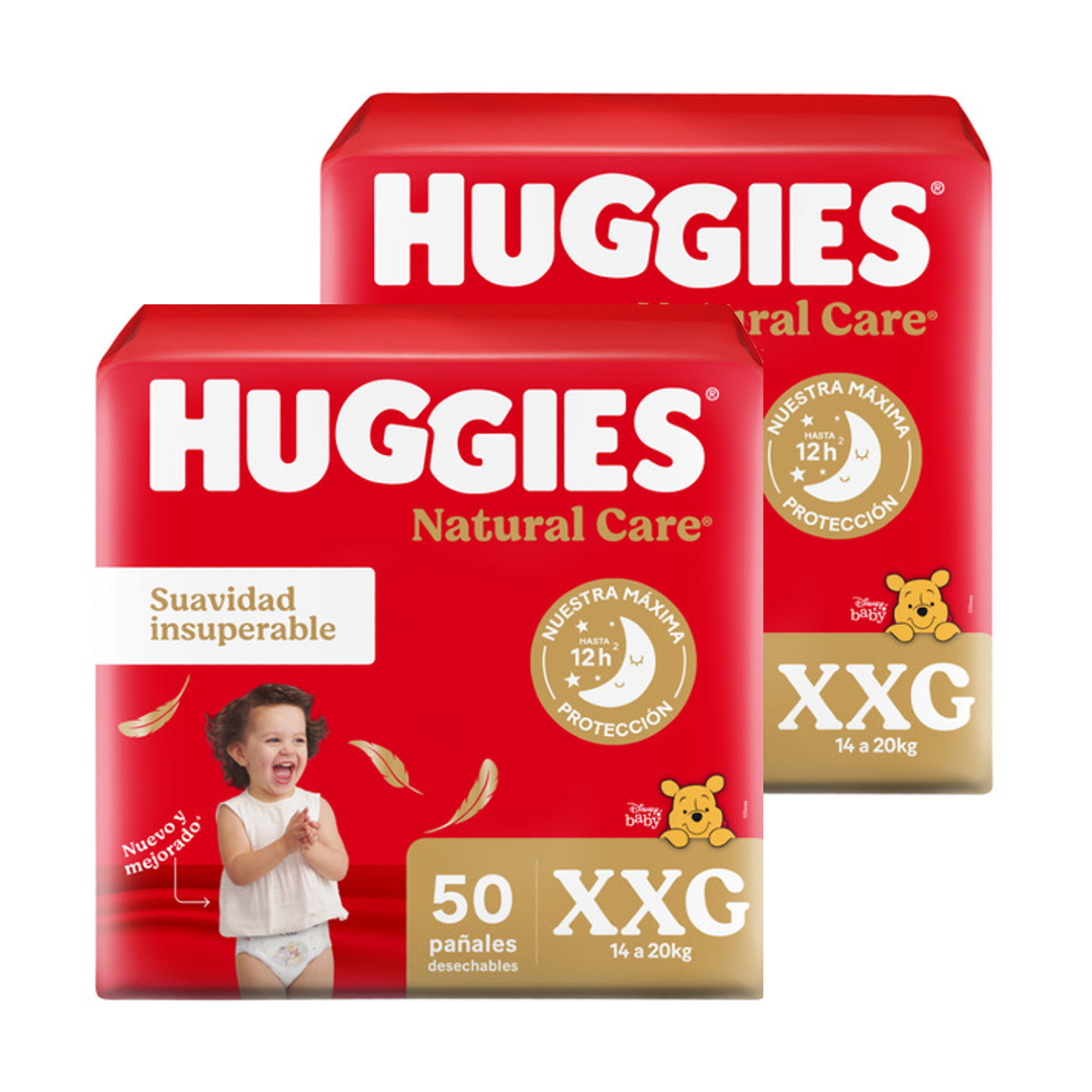 Pañal Natural Care XXG Huggies 30 Un