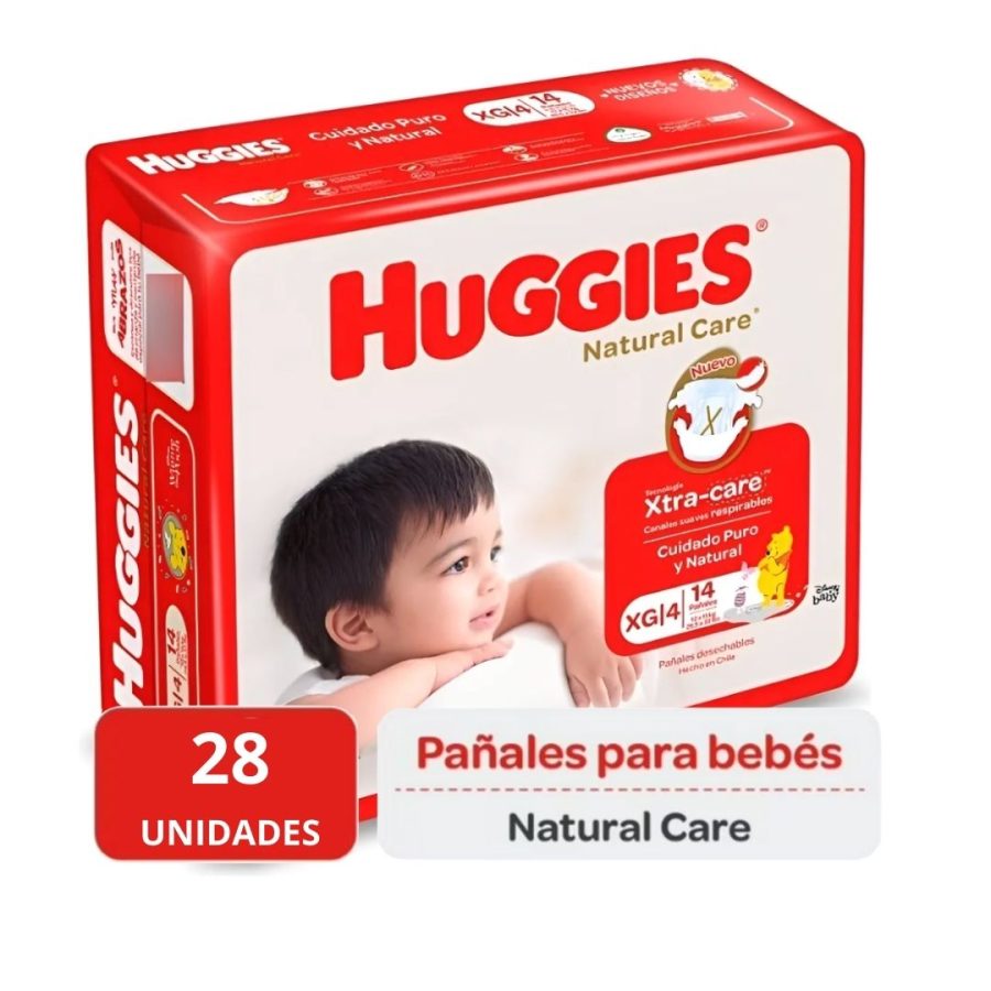 Pañal Natural Care XXXG Huggies 28 Un