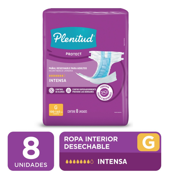 Pañal P/Adulto Protect G Plenitud 8 Un