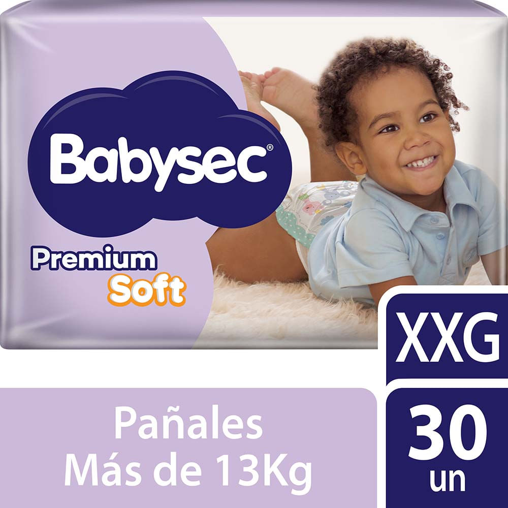 Pañal Premium Soft XXG Babysec 30 Un
