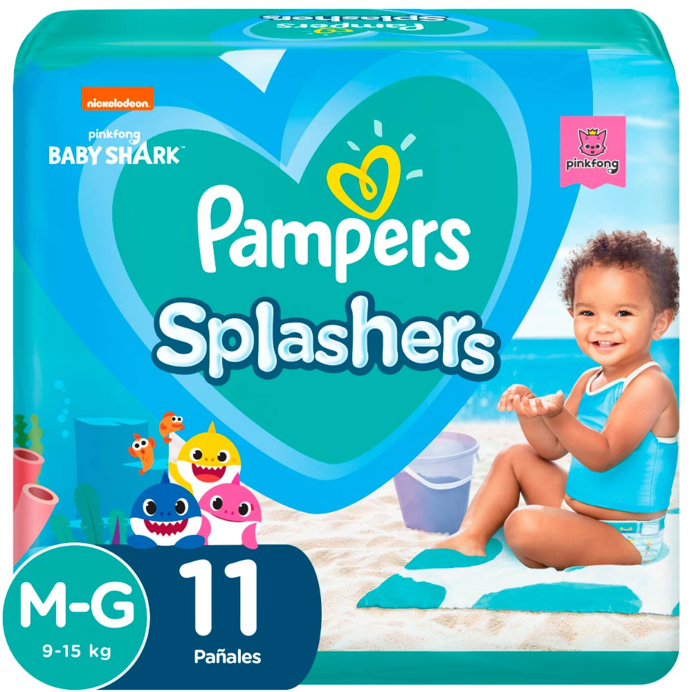 Pañal Splashers G Pampers 11 Un