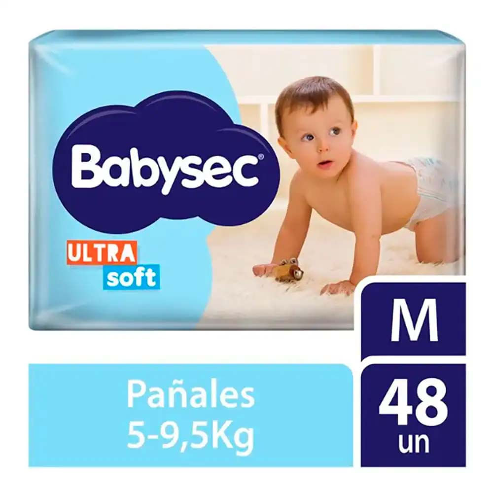 Pañal Ultra Soft M Babysec 48 Un
