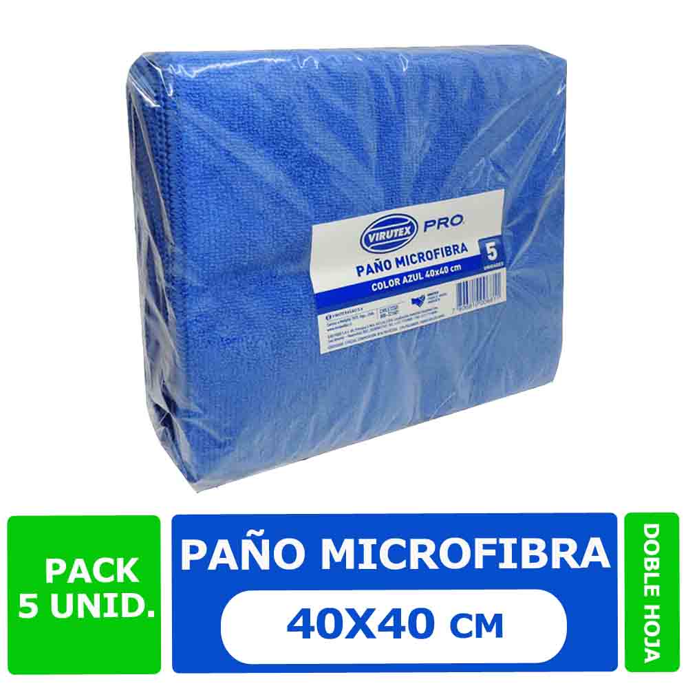 Paño Microfibra Azul Pro Virutex 5 Un
