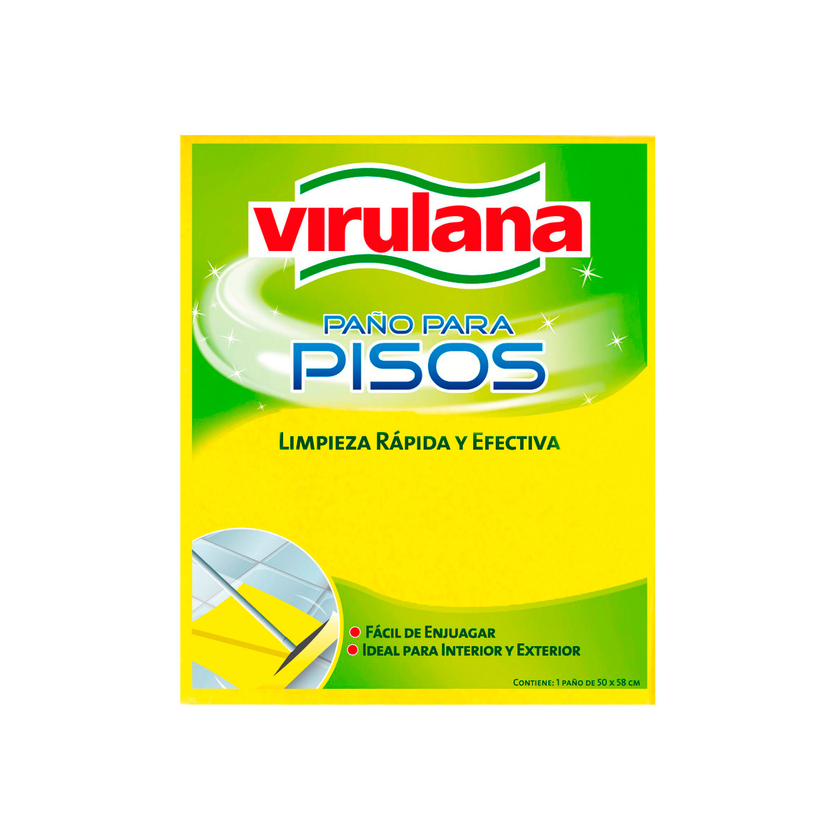 Paño Microfibra Pisos Expert x2 Virulana 2 Un