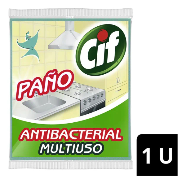 Paño Multiuso Antibacterial Cif 1 Un