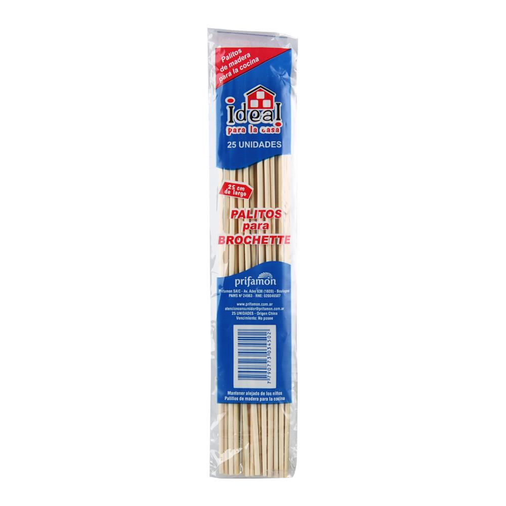 Palitos P/Brochettes Ideal 25 Un