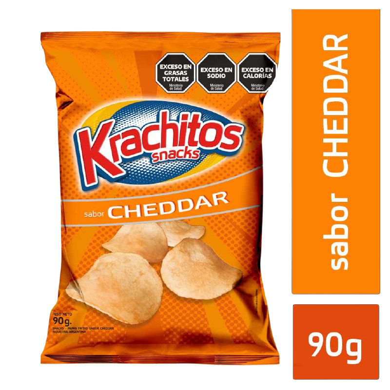 Papas Fritas C/Tradicional Cheddar Nvo. Krachitos 90 Grs