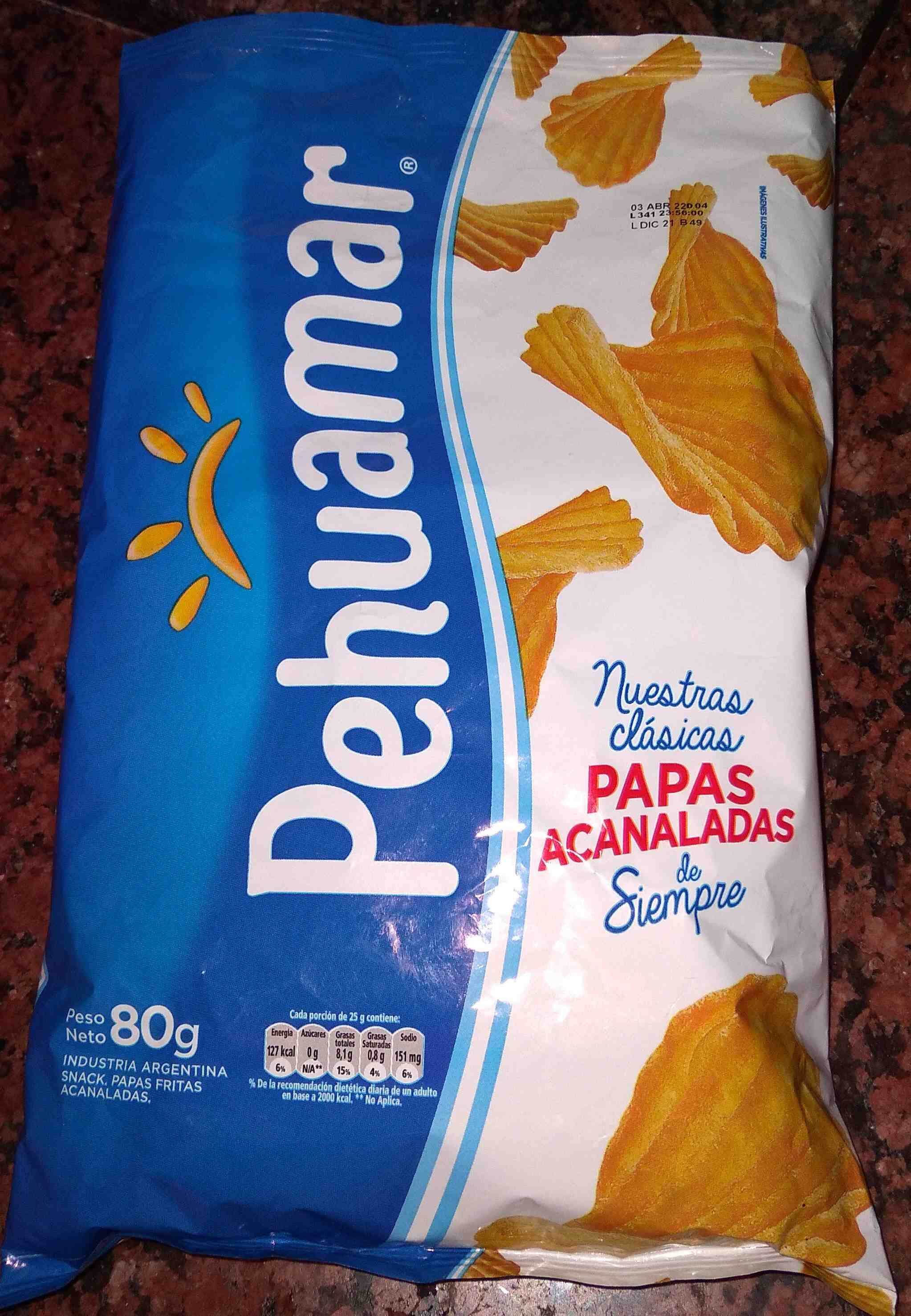 Papas Fritas Clasicas Nvo.Oct Pehuamar 230 Grs
